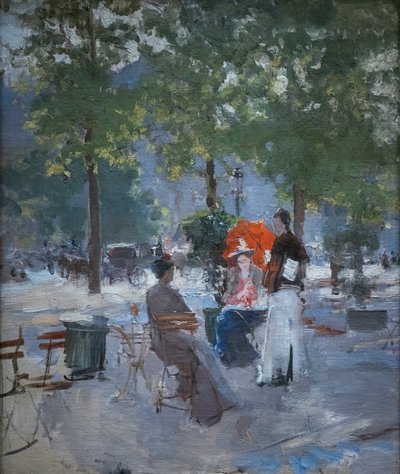 W paryskiej kawiarni autorstwa Konstantin Alekseevich Korovin