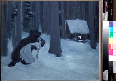 ""Le reve de Tatiana"" (Sen Tatiany) Ilustracja do ""Eugeniusz Oneguine"" Roman d