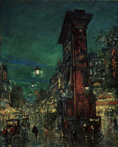 Paryż, Porte Saint-Denis, 1923-1939 autorstwa Konstantin Alekseevich Korovin