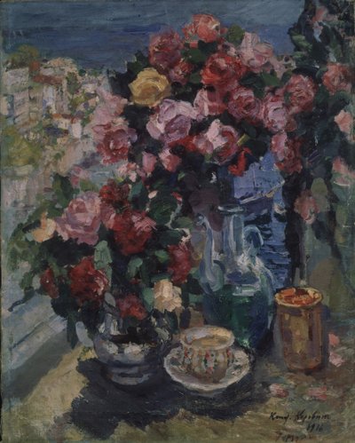 Róże. Gurzuf, 1916 autorstwa Konstantin Alekseevich Korovin