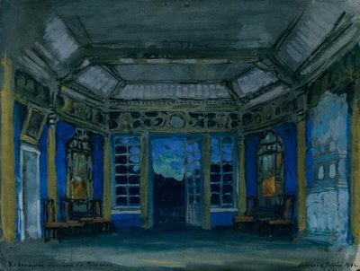 Scenografia do opery Khovanshchina M. Musorgskiego, 1911 autorstwa Konstantin Alekseevich Korovin