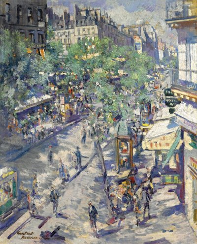 Boulevard de Sebastopol w Paryżu, 1923 autorstwa Konstantin Alekseevich Korovin