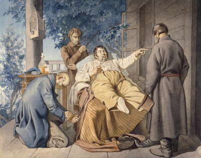 Właściciel i jego poddani, 1853 autorstwa Konstantin Alexandrovich Trutovsky