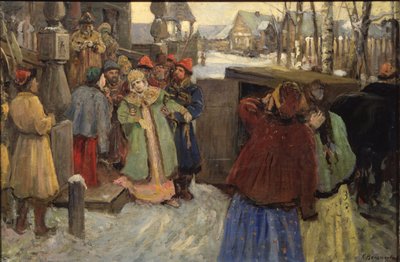 Aresztowanie Tsarevna Sophia autorstwa Konstantin Alexandrovich Veshchilov