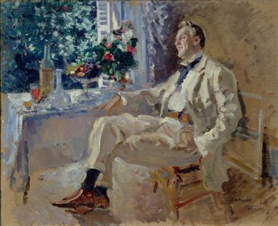 Portret piosenkarza Fiodora Iwanowicza Chaliapina 1873-1938, 1911. autorstwa Konstantin Alexeyevich Korovin
