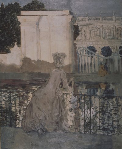 Pani nad stawem autorstwa Konstantin Andreevic Somov
