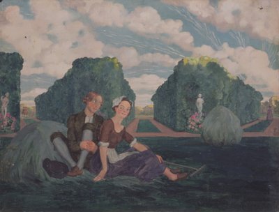 Zakochani autorstwa Konstantin Andreevic Somov
