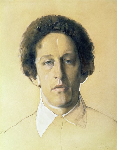 Portret Aleksandra Aleksandrowicza Bloka (1880-1921) autorstwa Konstantin Andreevic Somov