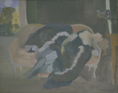 Śpiąca młoda kobieta autorstwa Konstantin Andreevic Somov