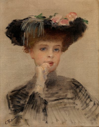 Mode Belle Epoque : ""La Parisienne"" - Obraz Konstantina Jegorowicza Makovsky
