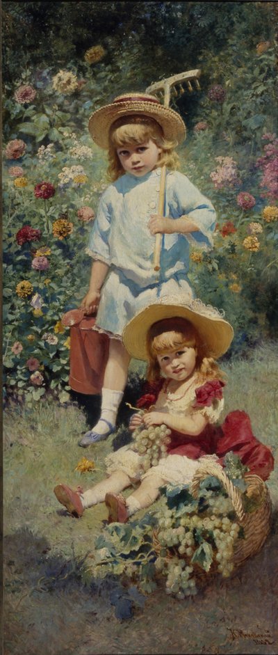Portret dzieci artystów, 1882 autorstwa Konstantin Egorovich Makovsky
