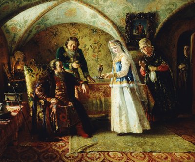 Wprowadzenie, 1868 autorstwa Konstantin Egorovich Makovsky