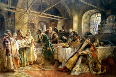 Ceremonia pocałunku, 1895. autorstwa Konstantin Egorovich Makovsky