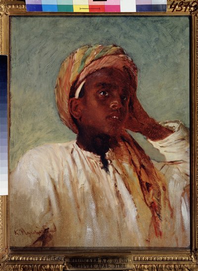 Arabski garcon (Arabski chłopiec). Obraz Konstantina Jegorowicza Makowskiego (Constantin Makovsky) (1839-1915), huile sur toile autorstwa Konstantin Egorovich Makovsky