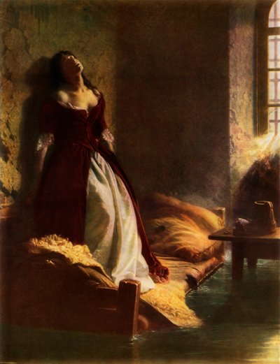 „Księżniczka Tarakanova w twierdzy Pietropawłowsk w czasie powodzi”, 1863, 1965. autorstwa Konstantin Flavitsky