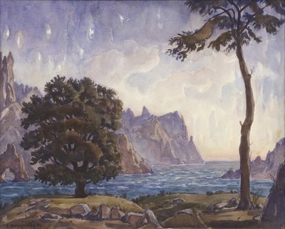 Krajobraz, 1942 autorstwa Konstantin Fyodorovich Bogayevsky