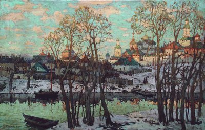 Pejzaż miejski”, 1915. autorstwa Konstantin Ivanovich Gorbatov
