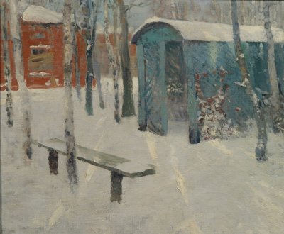 Wczesny śnieg autorstwa Konstantin Konstantinovich Pervukhin