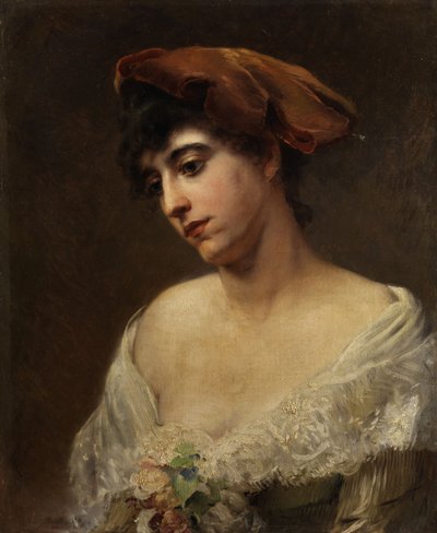 Konstantin Makovsky Portret młodej damy autorstwa Konstantin Makovsky
