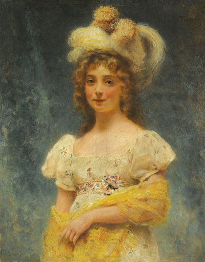 Żółty szal Makovsky autorstwa Konstantin Makovsky