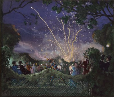 Fajerwerki, 1929 autorstwa Konstantin Somov
