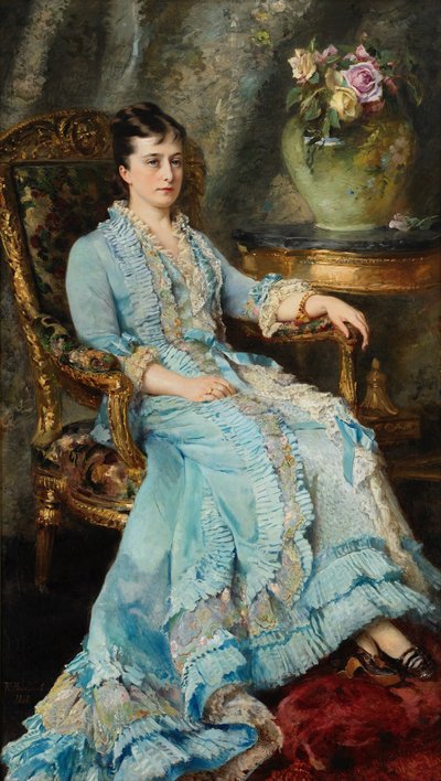 Portret księżniczki Ekateriny Michajłownej Dolgorukowej 1847-1922, 1880. autorstwa Konstantin Yegorovich Makovsky