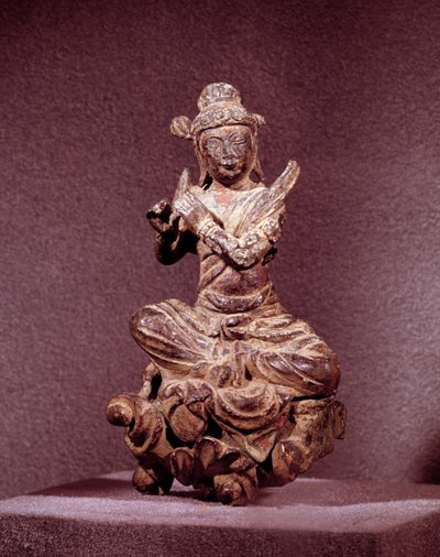 Art Coreen: przedstawienie Apsary ze złotego brązu, będącej Celeste. Okres Silla (VII-X w.). Muzeum Narodowe Korei autorstwa Korean School