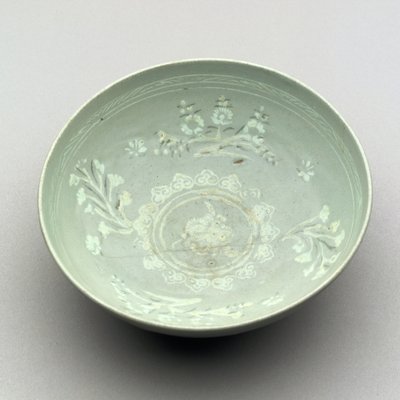 Miska z polewą seledynową, 1250-1350 (ceramiczna) autorstwa Korean School