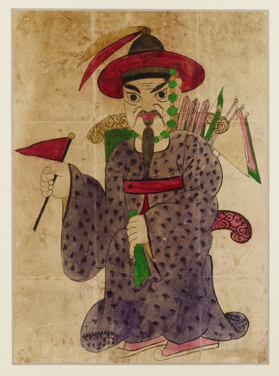 Generał Choi-yung, koniec XIX wieku (akwarela i tusz) autorstwa Korean School