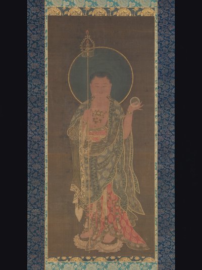 Wiszący zwój Ksitigarbha, 1300-50 autorstwa Korean School
