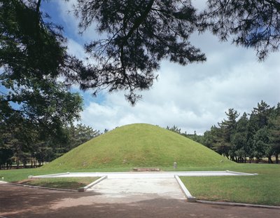 Tumulus króla Muryong autorstwa Korean School