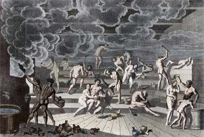 Łaźnia rosyjska, 1811 autorstwa Korneev
