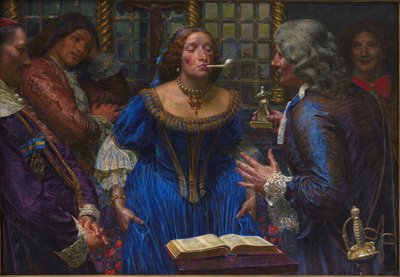 Królowa Krystyna w Palazzo Corsini autorstwa Kristian Zahrtmann