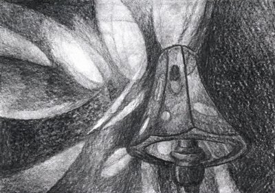 Szkic lampy w stylu secesyjnym autorstwa Kulik