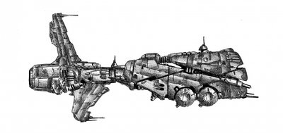 Szczegółowy model statku kosmicznego z gatunku science fiction autorstwa Kulik