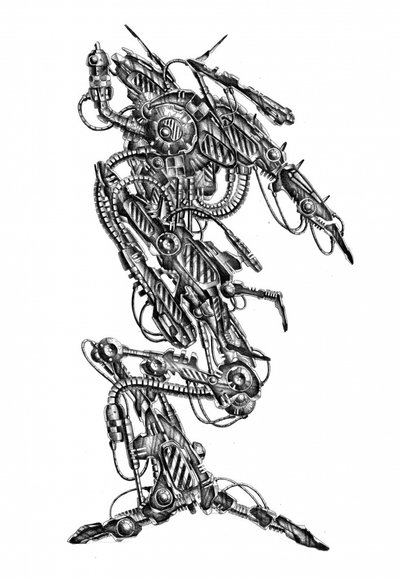 Futurystyczna anatomia robotów autorstwa Kulik
