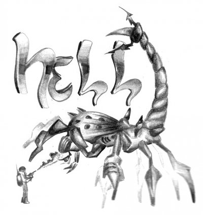 Bitwa o Hell Scorpion autorstwa Kulik