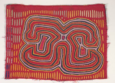 Panel koszuli (mola), ok. 1950 r. (bawełna z aplikacjami) autorstwa Kuna Indian Culture
