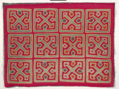 Panel koszuli (mola), ok. 1950 r. (bawełna z aplikacjami) autorstwa Kuna Indian Culture