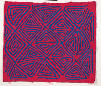 Panel koszuli (mola), ok. 1950 r. (bawełna z aplikacjami) autorstwa Kuna Indian Culture