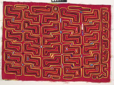 Panel koszuli (mola), ok. 1950 r. (bawełna z aplikacjami) autorstwa Kuna Indian Culture
