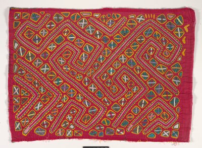 Panel koszuli (mola), ok. 1950 r. (bawełna z aplikacjami) autorstwa Kuna Indian Culture
