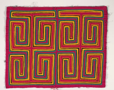 Panel koszuli (mola), ok. 1950 r. (bawełna z aplikacjami) autorstwa Kuna Indian Culture
