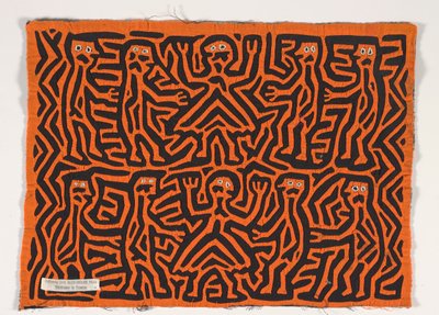 Panel koszuli (mola), ok. 1950 r. (bawełna z aplikacjami) autorstwa Kuna Indian Culture