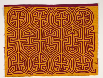 Panel koszuli (mola), ok. 1950 r. (bawełna z aplikacjami) autorstwa Kuna Indian Culture