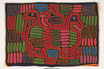 Panel koszuli (mola) (bawełna z aplikacjami) autorstwa Kuna Indian Culture