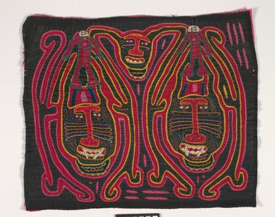 Panel koszuli (mola) (bawełna z aplikacjami) autorstwa Kuna Indian Culture