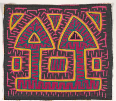 Panel koszuli (mola) (bawełna z aplikacjami) autorstwa Kuna Indian Culture