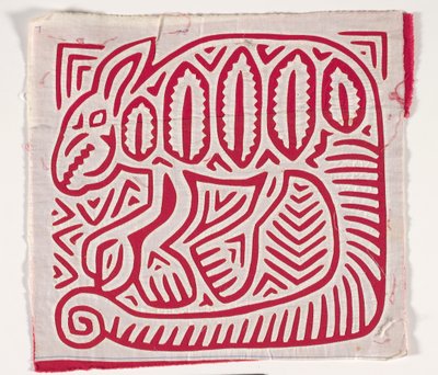 Panel koszuli (mola) (bawełna z aplikacjami) autorstwa Kuna Indian Culture