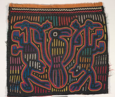 Panel koszuli (mola) (bawełna z aplikacjami) autorstwa Kuna Indian Culture